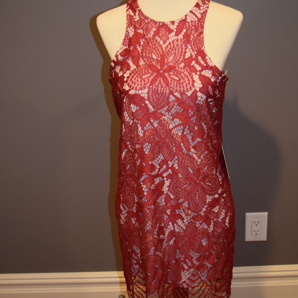 Express Lacey Red Dress
